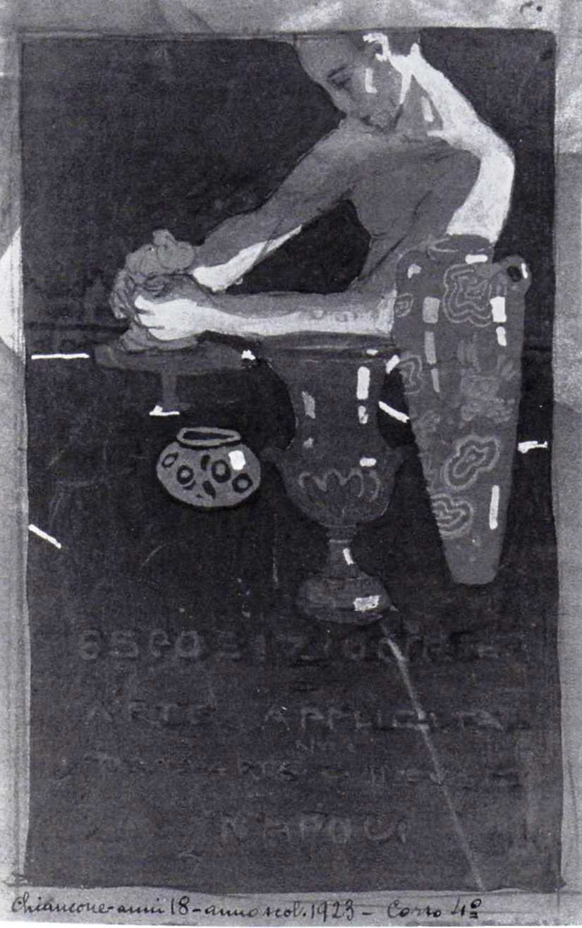 Bozzetto per cartellone pubblicitario, 1923, Museo Artistico Industriale, Napoli